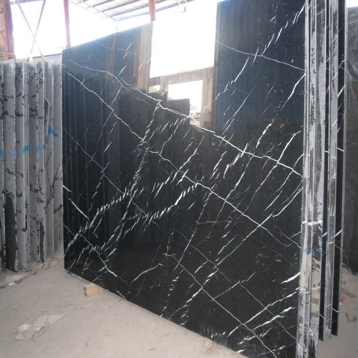 Nero Marquina Black Marble Slab