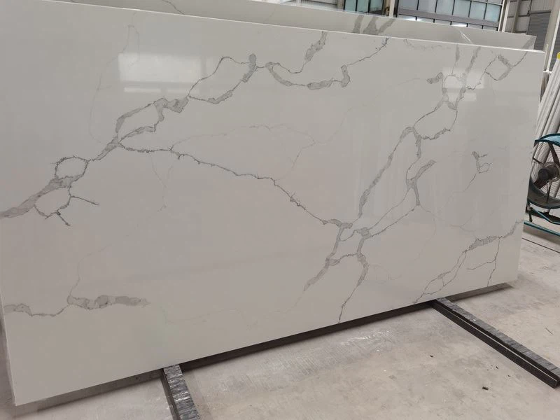 Calcatta white Quartz for kitchen countertop.jpg