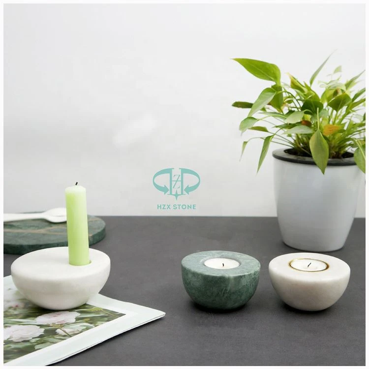 Natural Marble Tea Light Candle Holder