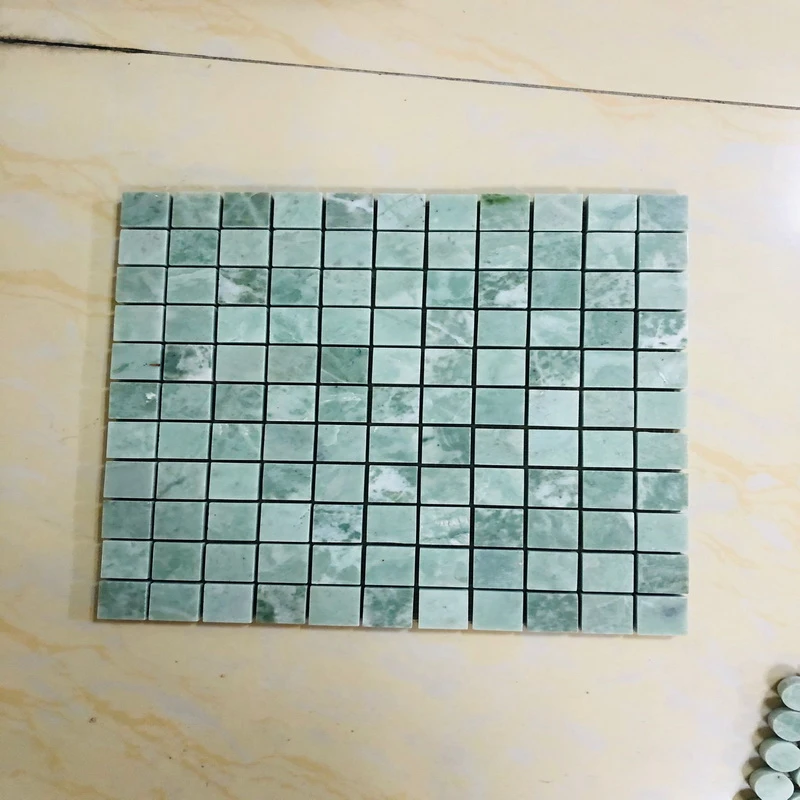 Green Mosaic Tile Backsplash.jpg