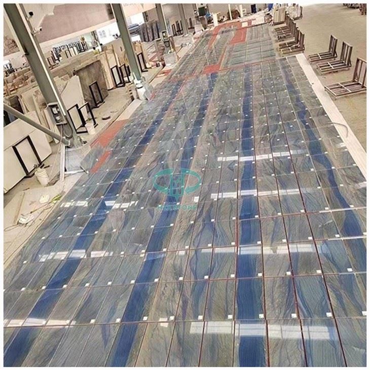 Azul Macaubas Quartzite Tile