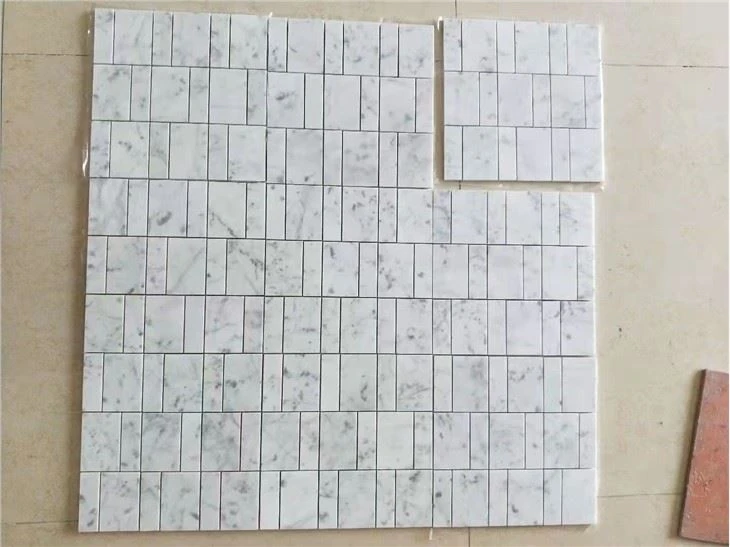 Carrara White Bricket Mosaic