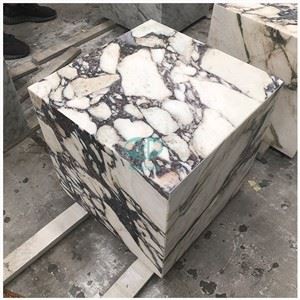 שולחן קצה קוביית שיש