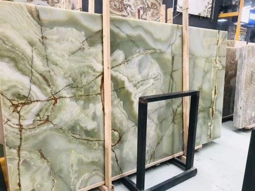 Light Green Onyx Slab